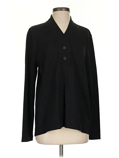 Pre-owned Cabi Long Sleeve Blouse In Black