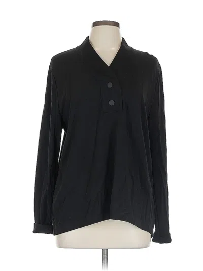 Pre-owned Cabi Long Sleeve Blouse In Black