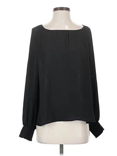 Pre-owned Cabi Long Sleeve Blouse In Black