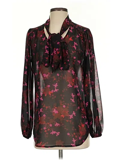 Pre-owned Cabi Long Sleeve Blouse In Black