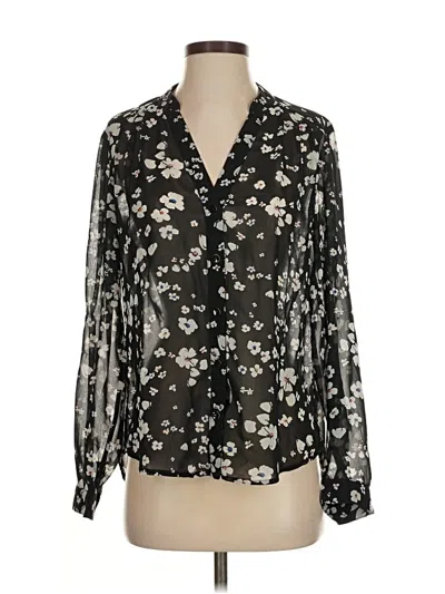 Pre-owned Cabi Long Sleeve Blouse In Black