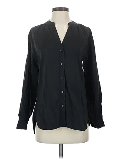 Pre-owned Cabi Long Sleeve Blouse In Black