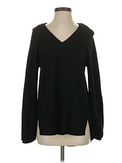 Pre-owned Cabi Long Sleeve Blouse In Black