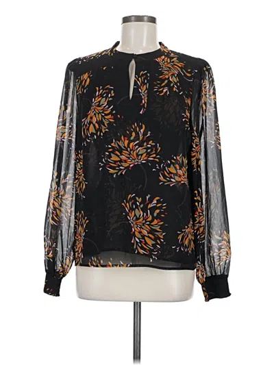 Pre-owned Cabi Long Sleeve Blouse In Black