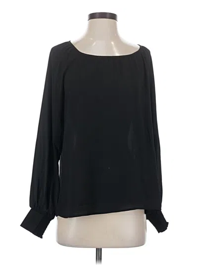 Pre-owned Cabi Long Sleeve Blouse In Black