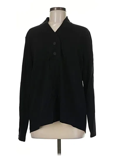 Pre-owned Cabi Long Sleeve Blouse In Black