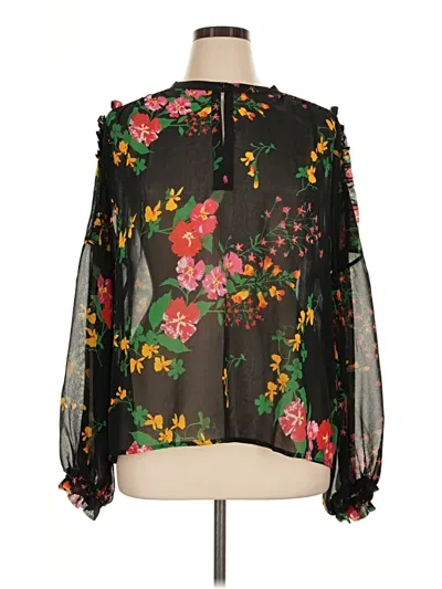 Pre-owned Cabi Long Sleeve Blouse In Black