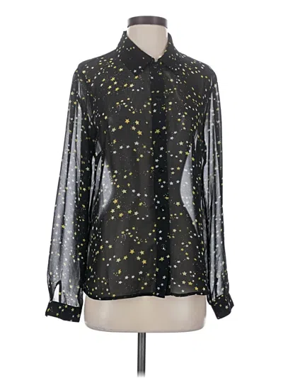 Pre-owned Cabi Long Sleeve Blouse In Black