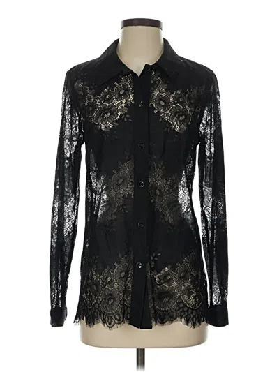 Pre-owned Cabi Long Sleeve Blouse In Black