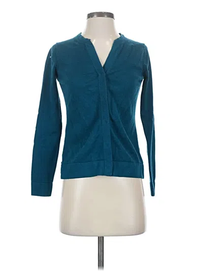 Pre-owned Cabi Long Sleeve Blouse In Blue