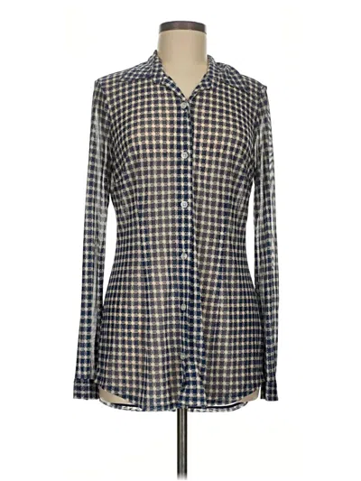 Pre-owned Cabi Long Sleeve Blouse In Blue