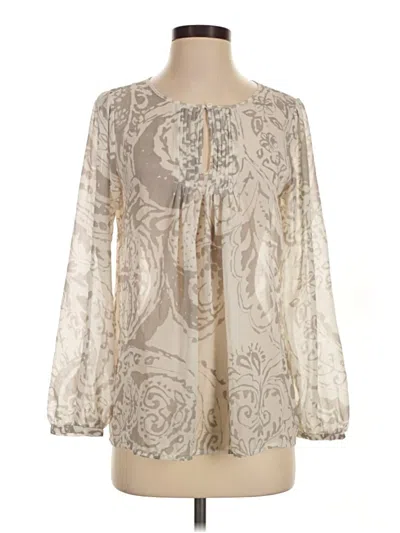 Pre-owned Cabi Long Sleeve Blouse In Gray