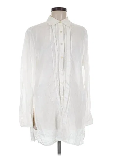 Pre-owned Cabi Long Sleeve Blouse In Ivory