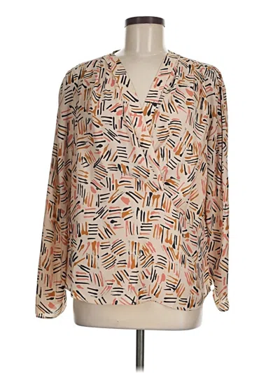 Pre-owned Cabi Long Sleeve Blouse In Pink