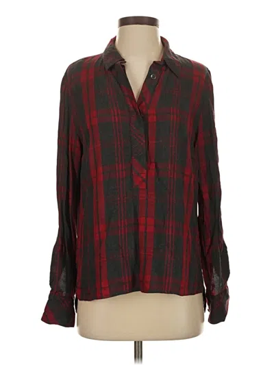 Pre-owned Cabi Long Sleeve Blouse In Red