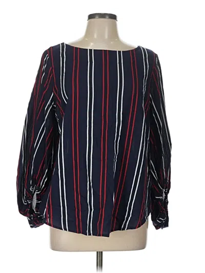 Pre-owned Cabi Long Sleeve Blouse In Red