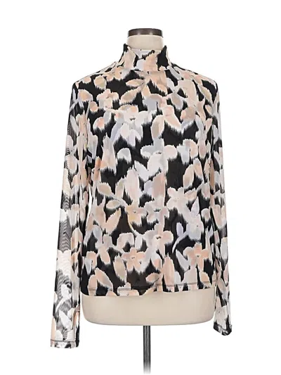 Pre-owned Cabi Long Sleeve Blouse In White