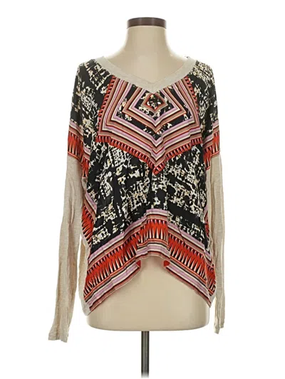 Pre-owned Cabi Long Sleeve Blouse In White