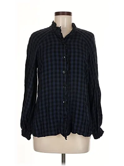 Pre-owned Cabi Long Sleeve Button Down Shirt In Black