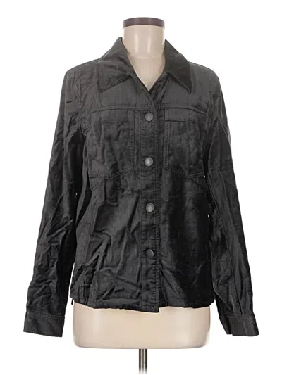 Pre-owned Cabi Long Sleeve Button Down Shirt In Black