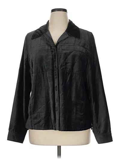Pre-owned Cabi Long Sleeve Button Down Shirt In Black