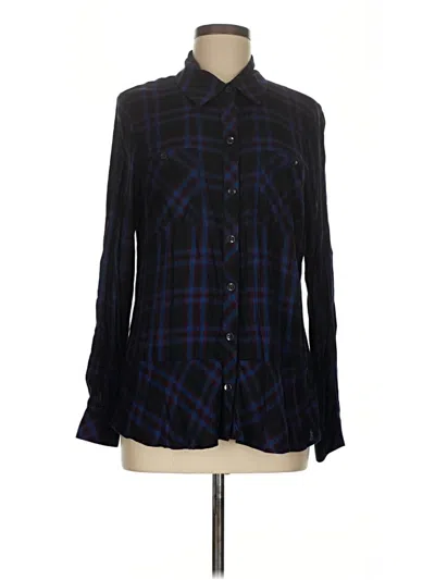 Pre-owned Cabi Long Sleeve Button Down Shirt In Black