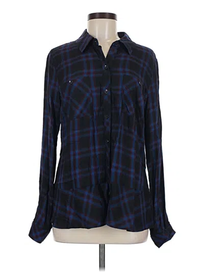 Pre-owned Cabi Long Sleeve Button Down Shirt In Blue