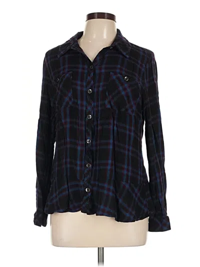Pre-owned Cabi Long Sleeve Button Down Shirt In Blue