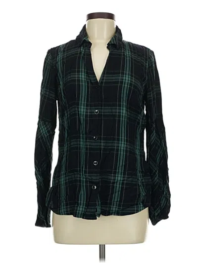 Pre-owned Cabi Long Sleeve Button Down Shirt In Green