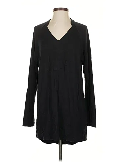 Pre-owned Cabi Long Sleeve Henley Shirt In Black