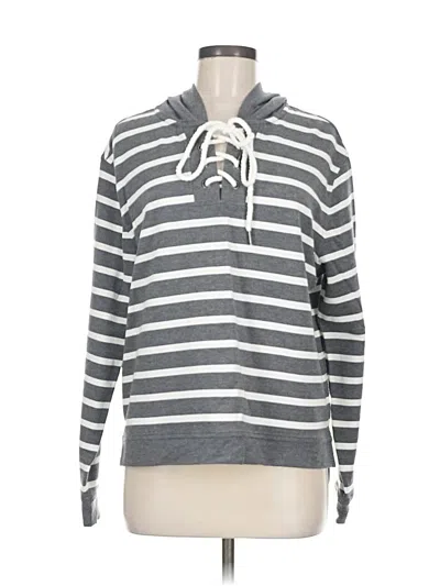 Pre-owned Cabi Long Sleeve Henley Shirt In Gray