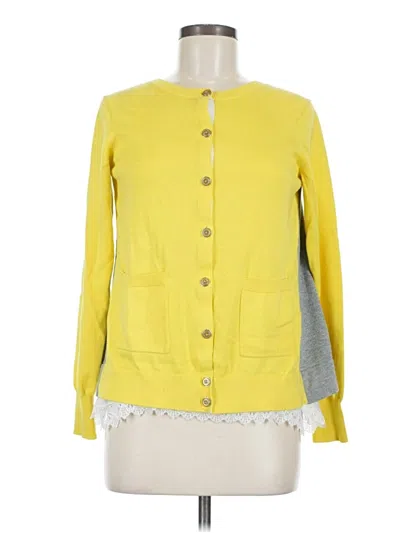 Pre-owned Cabi Long Sleeve Henley Shirt In Yellow