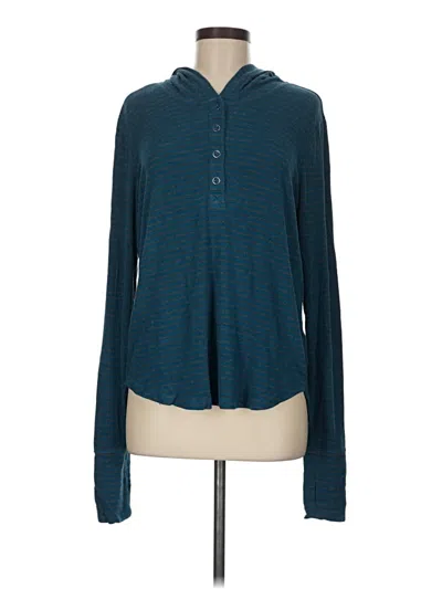 Pre-owned Cabi Long Sleeve Polo Shirt In Blue