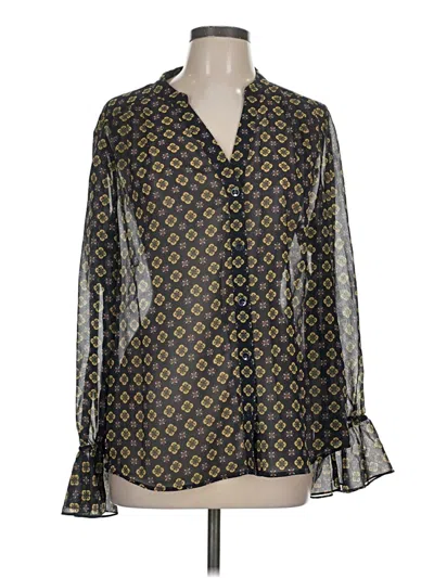 Pre-owned Cabi Long Sleeve Polo Shirt In Gold