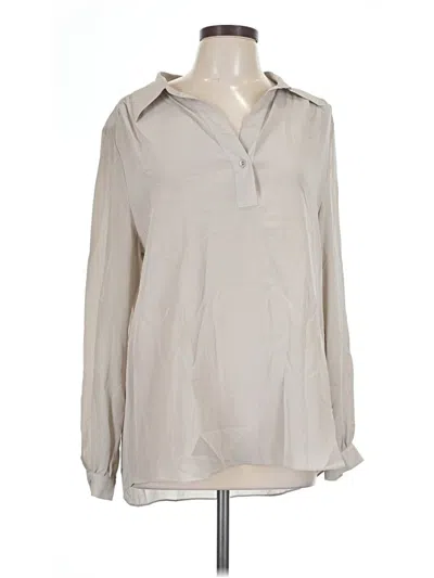 Pre-owned Cabi Long Sleeve Polo Shirt In Tan