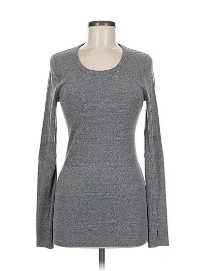 Pre-owned Cabi Long Sleeve T-shirt In Gray