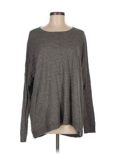 Pre-owned Cabi Long Sleeve T-shirt In Gray