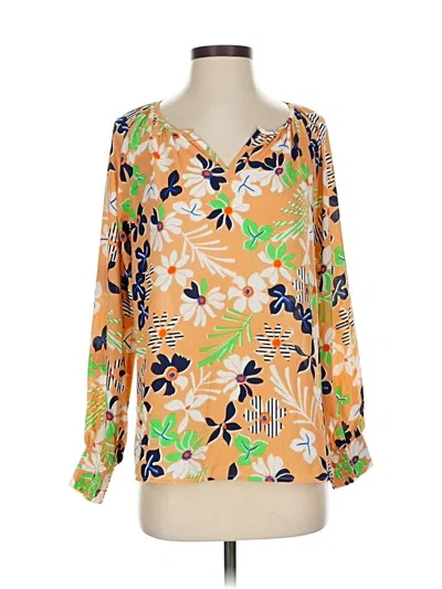 Pre-owned Cabi Long Sleeve T-shirt In Orange