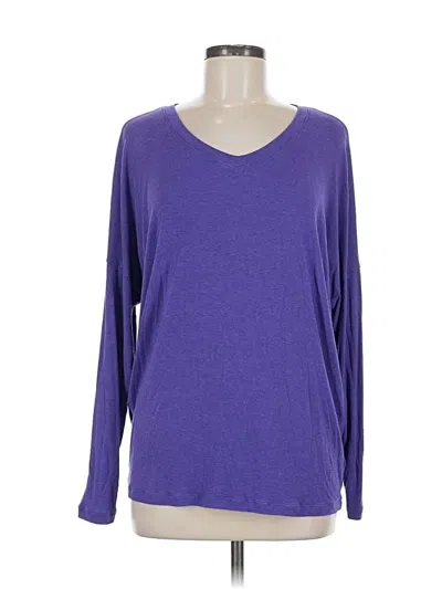 Pre-owned Cabi Long Sleeve T-shirt In Purple