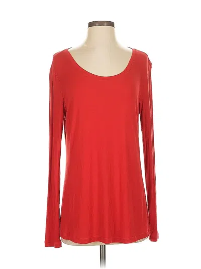 Pre-owned Cabi Long Sleeve T-shirt In Red