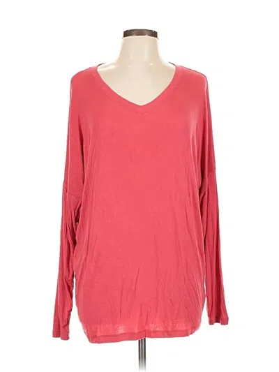 Pre-owned Cabi Long Sleeve T-shirt In Red
