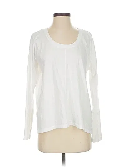 Pre-owned Cabi Long Sleeve T-shirt In White