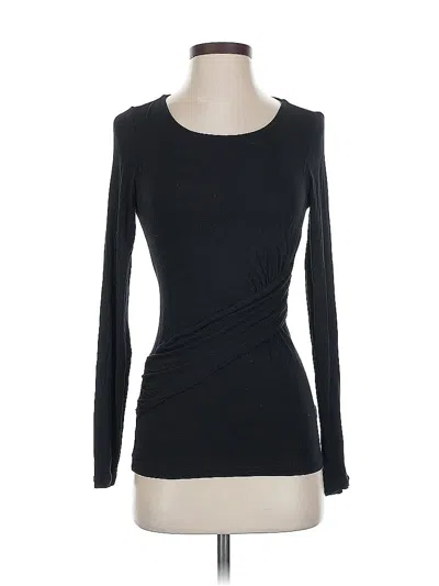 Pre-owned Cabi Long Sleeve Top Black Boatneck Tops