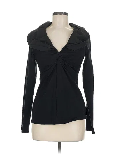 Pre-owned Cabi Long Sleeve Top Black Cowl Neck Tops