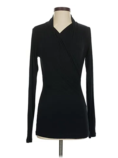Pre-owned Cabi Long Sleeve Top Black Cowl Neck Tops