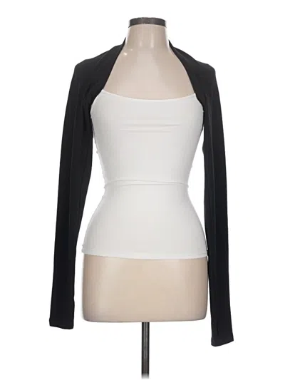 Pre-owned Cabi Long Sleeve Top Black Sweetheart Neckline Tops