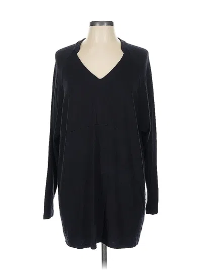 Pre-owned Cabi Long Sleeve Top Black V Neck Tops