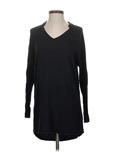 Pre-owned Cabi Long Sleeve Top Black V Neck Tops