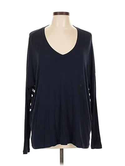 Pre-owned Cabi Long Sleeve Top Black V Neck Tops