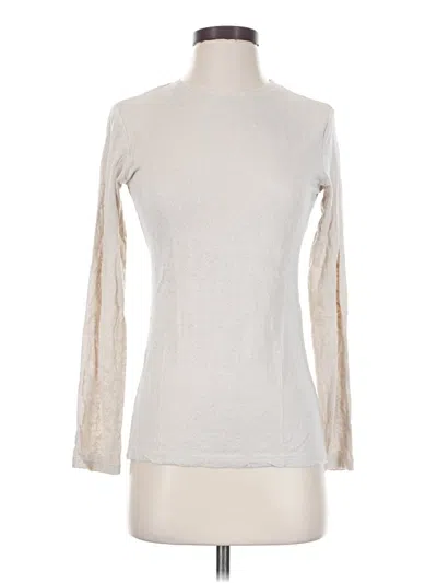 Pre-owned Cabi Long Sleeve Top Ivory Turtleneck Tops